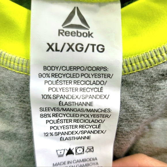 NEW! Reebok Boys' Swim Long Sleeve Raglan Rash Guard Top Size XL - Picture 5 of 6